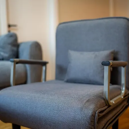 Daire Green Leaf Apt In Diamond Of Skopje With Free Parking, Private Yard And Private Park Access